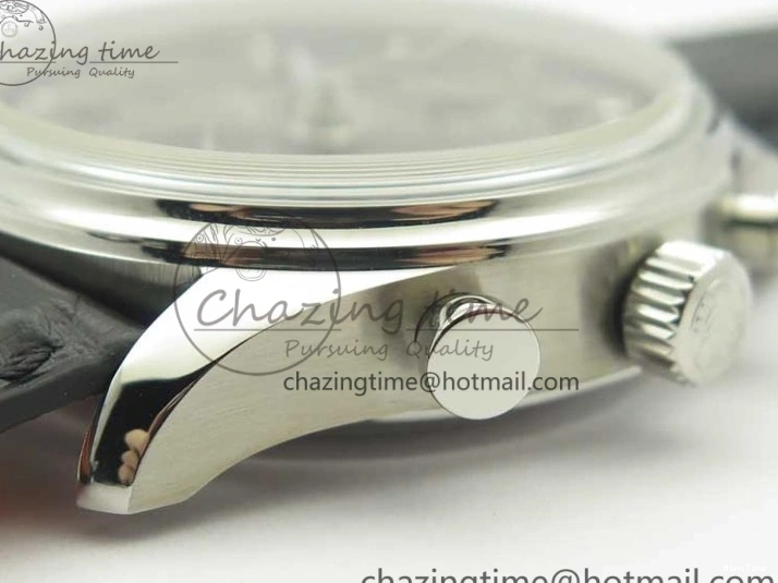 MIROTIME 0516 Portuguese Chrono SS ZF 1:1 Best Edition Gray Dial SS On Black Leather Strap A ZipUp 7215